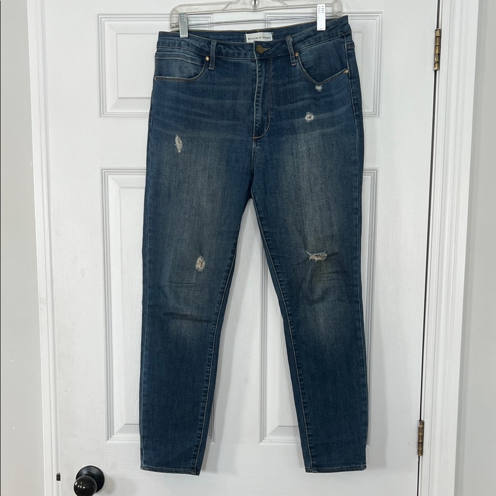 Articles Of Society Women's Skinny Jeans in Dark Blue
